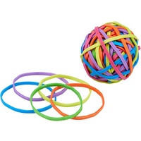 WIHEDÜ Gummibänder neonfarbig 3,0 mm, Ø 6,0 cm, 75