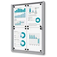 Showdown Displays Showdown® Displays Schaukasten Economy XS B1 silber