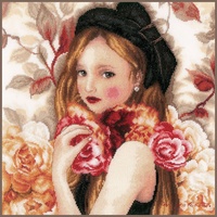 Lanarte Kreativset Lanarte Kreuzstich Set "Ich halte Rosen", embroidery