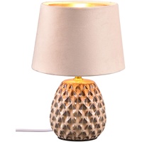Trio Leuchten Tischleuchte Ariana E14, beige, Keramik