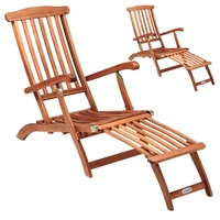 CASARIA 2x Sonnenliege Klappbar 2er Set FSC®-zertifiziert Akazie 160kg