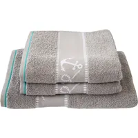 Dyckhoff Maritim Voyage Handtuch 50 x 100 cm grau