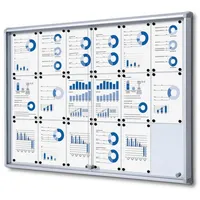 Showdown Displays Showdown® Displays Schaukasten SL B1 silber 18x