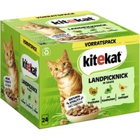 Kitekat Multipack Landpicknick in Sauce 24x85g (Menge: 2 je