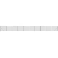 VidaXL Maschendrahtzaun mit Bodenhülsen Anthrazit 2,2x25 m