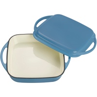 Echtwerk Bräter Blau Ø Deckel, 25,5 x 31, Hellblau,