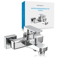 Bächlein Universal Badewannenarmatur Junias in Kantigem Design – Wannenbatterie
