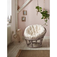 Home Affaire Rattanstuhl ? aus handgeflochtenem Rattan grau