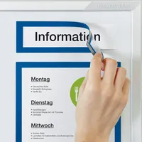 Magnetoplan magnetofix-Magnetrahmen Topsign, 5 Stück, blau, A5 quer/A4 hoch