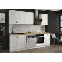 Küchen-Preisbombe Küchenzeile Stilo 250 cm Weiß