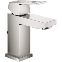 Grohe Waschtisch-Einhebelmischer Eurocube 1/2", S, mit Ablaufgarnitur, supersteel