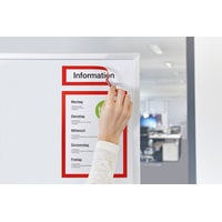 Magnetoplan magnetofix-Magnetrahmen Topsign, 5 Stück, rot, A5 quer/A4 hoch