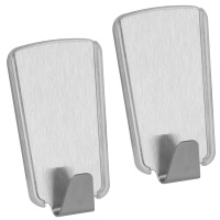 Metaltex »pullCLEAN« Inox Trapex Klebehaken, 2er-Pack, silber