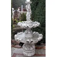 Casa Padrino Jugendstil Springbrunnen Grau Ø 92 x H.