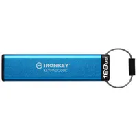Kingston IronKey Keypad 200 Verschlüsselter USB-Stick 128GB USB 3.2