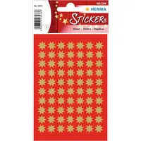 Herma Sticker Schmucketikett Sterne 10 mm gold 210 Stück