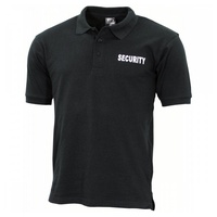 Max Fuchs MFH Poloshirt Poloshirt, Security, bedruckt, schwarz, XXL
