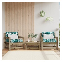 VidaXL Gartenstuhl mit Kissen 2 St. 60 x 60