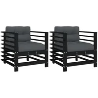 VidaXL Gartenstuhl mit Kissen 63,5 x 60 x 0