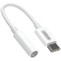 Joyroom Kopfhöreradapter 3.5 mm Miniklinkenbuchse – USB-C Stecker Weiß