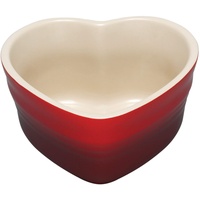 Le Creuset Herzförmchen aus Steinzeug, 300 ml, Kirschrot,