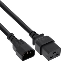 InLine Netz Adapterkabel, IEC-60320 C14 auf C19, 3x1,5mm2, max.
