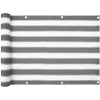 Casa pura Balkonverkleidung 90 x 500 cm Grau-weiß Polyethylen