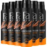 Fa Deospray 150 ml), Men Dark Passion 6x 150