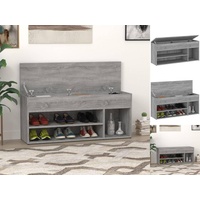 VidaXL Schuhbank Grau Sonoma 105x30x45 cm Holzwerkstoff