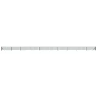 VidaXL Maschendrahtzaun mit Bodenflansch Grün 0,8x25 m