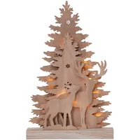 Eglo christmas EGLO LED Weihnachtsdeko, Weihnachts-Silhouette Wald aus Holz