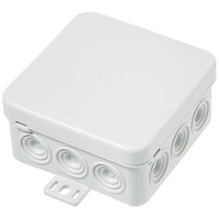 Kopp 340604504 Feuchtraum, Aufputz-Abzweigdose, 75x75x40mm, IP54, grau, 10 Stück