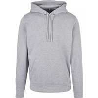 Build Your Brand Herren BB001-Basic Hoody Kapuzenpullover, Heather Grey,