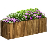 Outsunny Hochbeet Tannenholz 120 x 40 x 40 cm