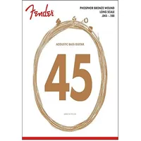 Fender Acoustic Bass Strings, Phosphor Bronze, Long Scale, .45-.100
