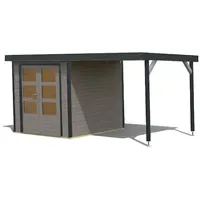 Karibu Jupiter D 4,53 x 2,35 m Wassergrau