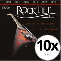 Rocktile Saiten für E-Gitarren Super Light 10er Pack