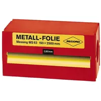 Record Metallfolie Messing 150x2500x0,300mm RECORD
