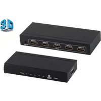 ShiverPeaks -PROFESSIONAL--HDMI Switch, 4x IN 1x OUT, 4K2K, 3D,