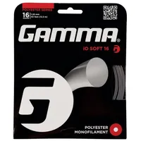 Gamma iO Soft Charcoal Saitenset 12,2m-Grau Tennissaite 1.23