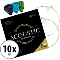 Shaman Acoustic Saiten für Western-Gitarre inkl. 2 Ersatzsaiten und