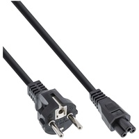 InLine Netzkabel für Notebook, 3pol Kupplung, schwarz, 1,8m