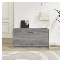 VidaXL Schuhbank Grau Sonoma 80x24x45 cm Holzwerkstoff