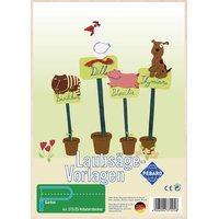 Pebaro 372/2S - Laubsägevorlage Kräuterstecker, 1 Platte, Größe DIN