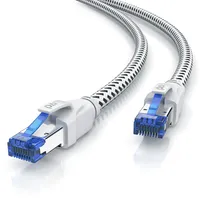Primewire Patchkabel CAT 8 mit Baumwollummantelung - Gigabit Ethernet