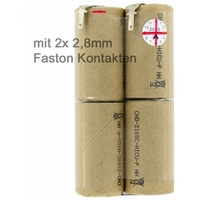 AccuCell Akku passend für Bosch AGS10, 2607335003 mit Faston