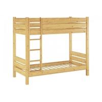 Erst-Holz Etagenbett extra stabil Massivholzbett 100x200 Nische 80 teilbar
