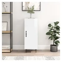 VidaXL Sideboard Hochglanz-Weiß 34,5x34x90 cm Holzwerkstoff