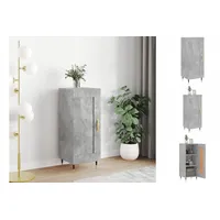 VidaXL Sideboard Betongrau 34,5x34x90 cm Holzwerkstoff