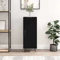 VidaXL Sideboard Schwarz 34,5x34x90 cm Holzwerkstoff